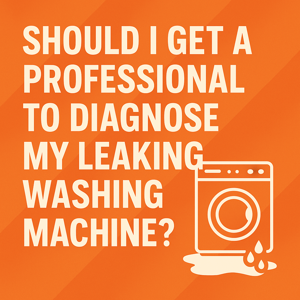Should I Get a Professional to Diagnose My Leaking Washing Machine?