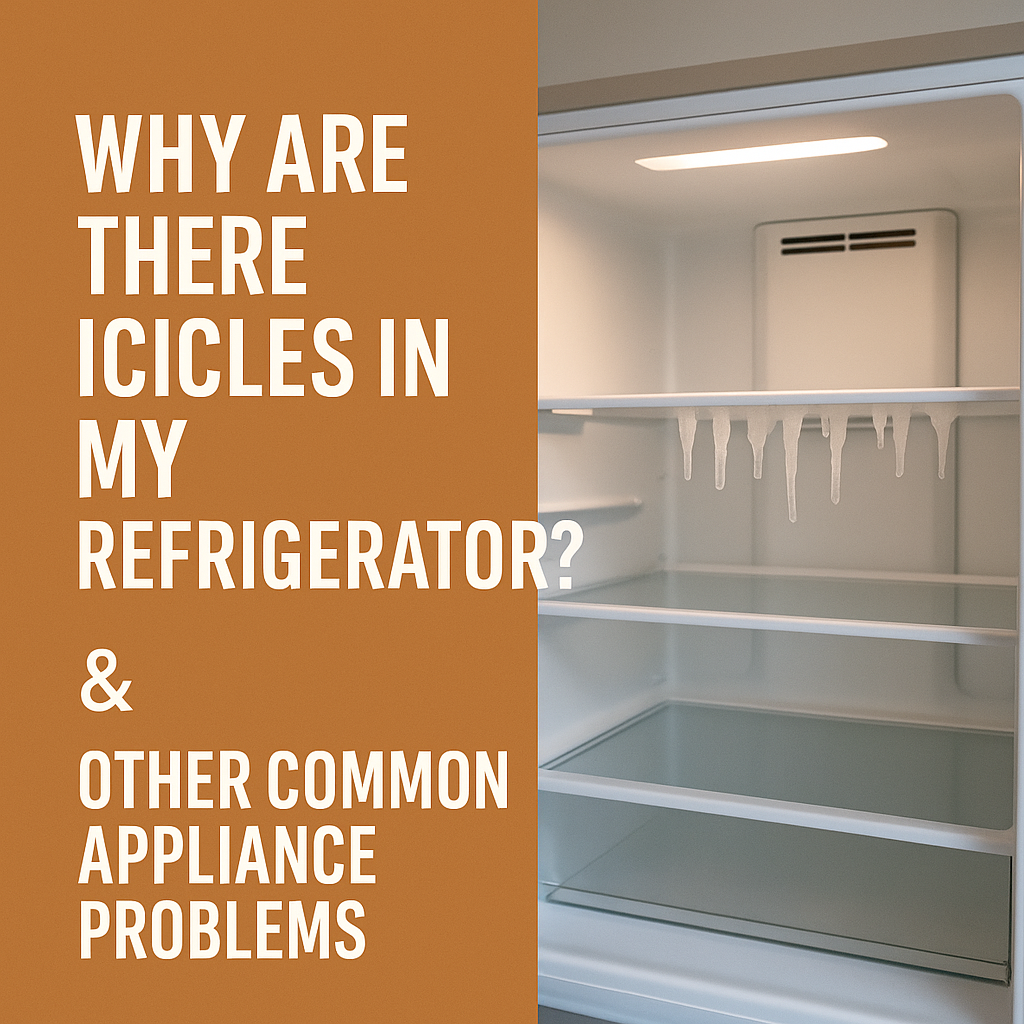 Why Are There Icicles in My Refrigerator? And Other Common Appliance Problems