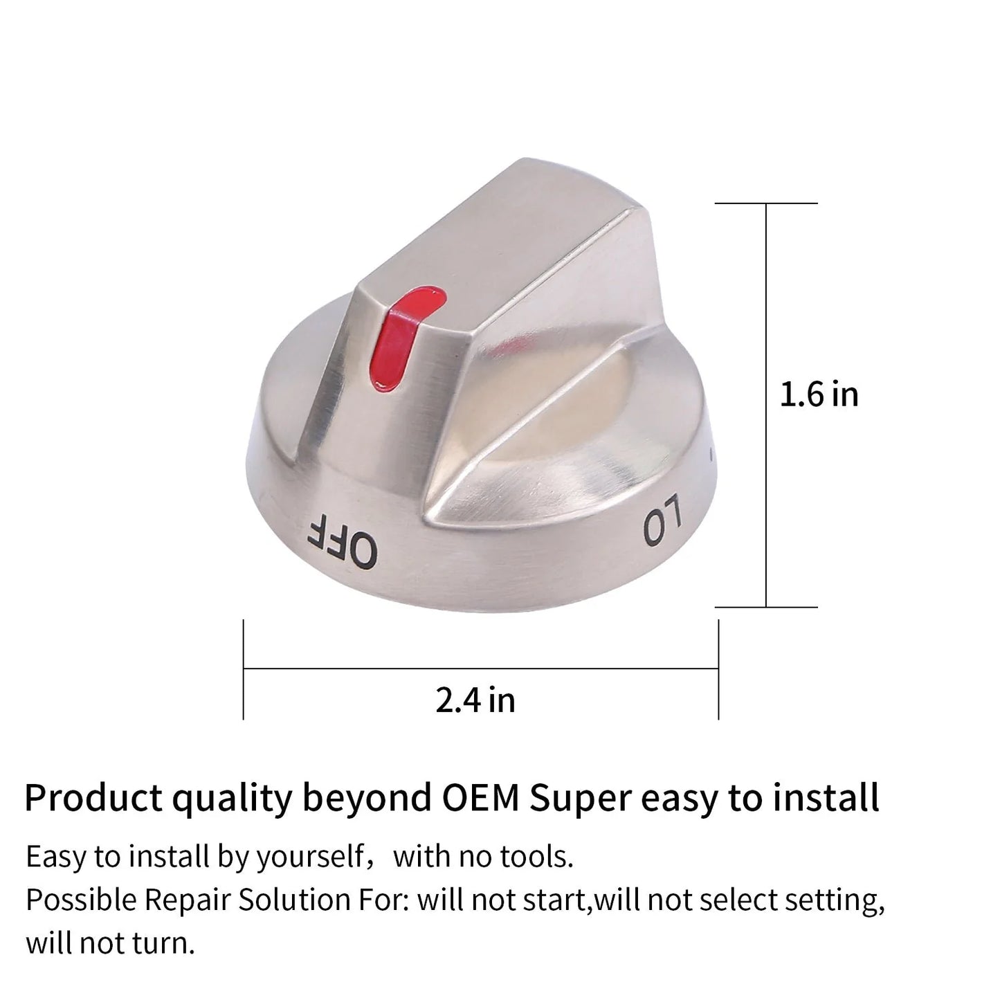 DG64-00473A Non-OEM Range Oven Knob – Compatible Replacement for Samsung Stoves