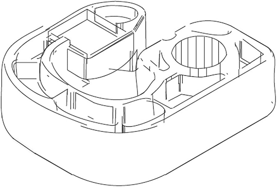 DA61-09950B Samsung Refrigerator Middle Door Support – Genuine OEM Replacement