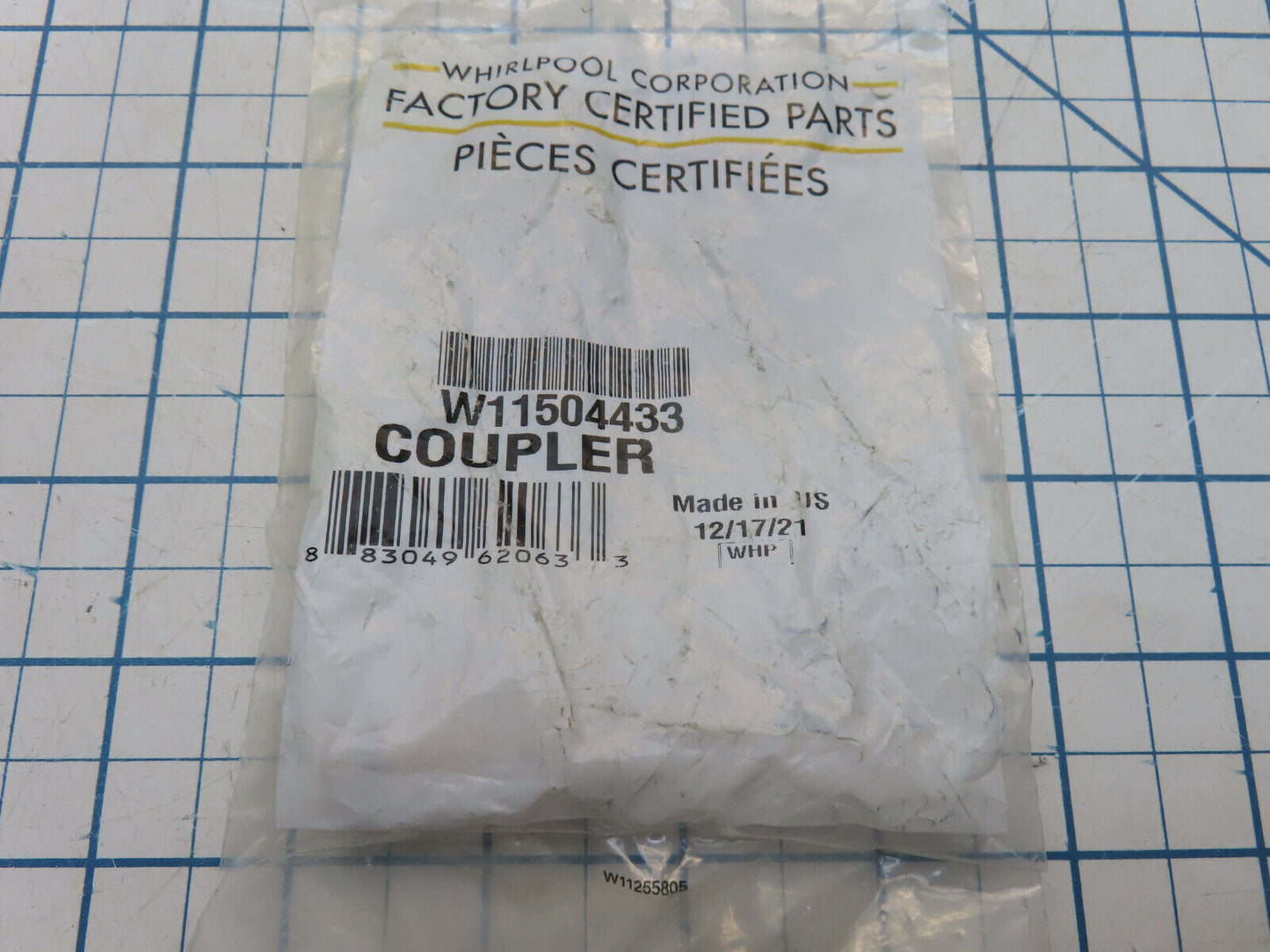 W11504433 Whirlpool Refrigerator Coupler – Genuine OEM Replacement
