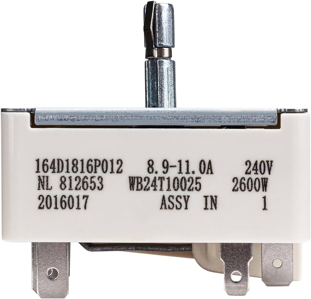 WB24T10025 GE Range Infinite Switch (2500W) – OEM Replacement Control Switch