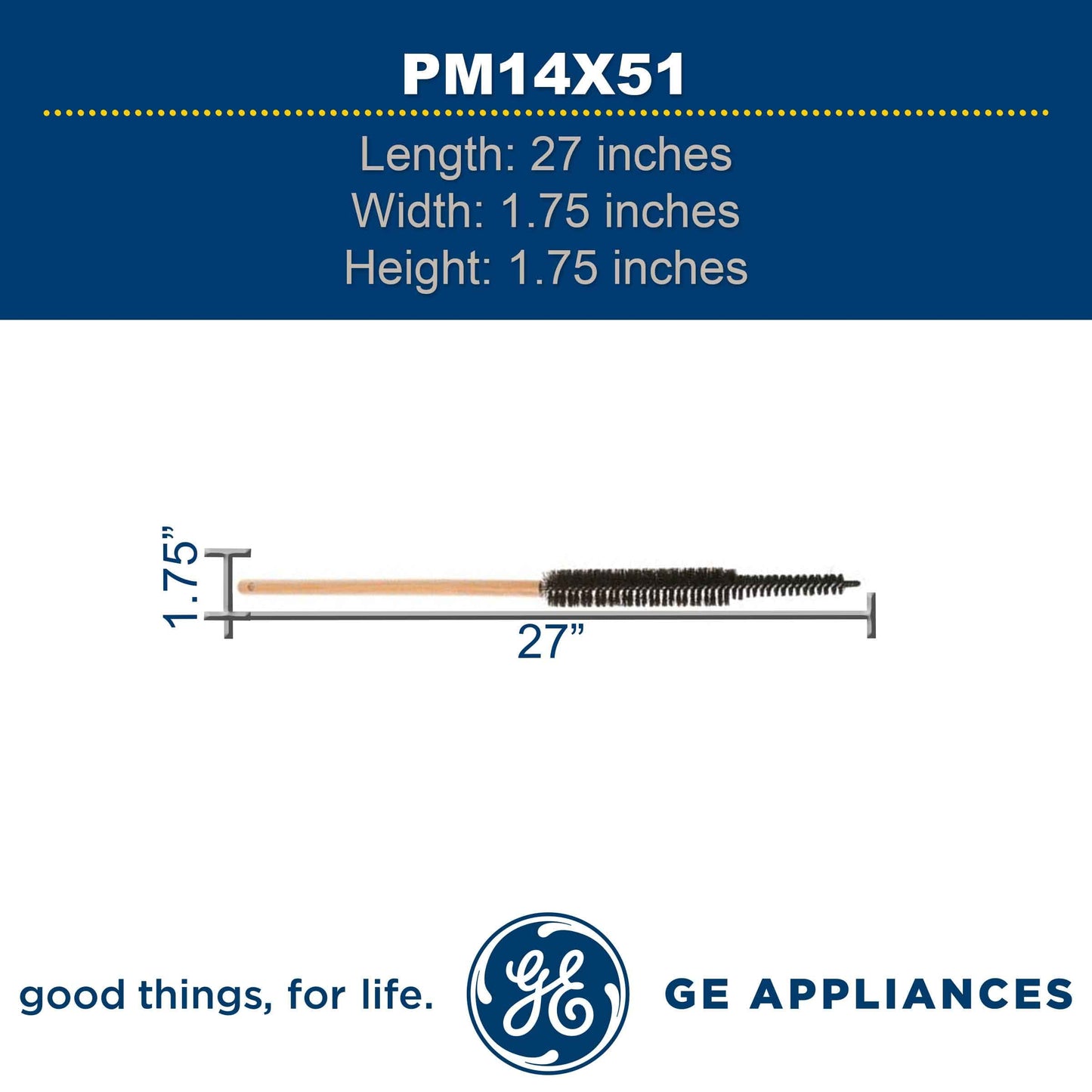 GE Coil Brush (PM14X51) – Genuine OEM Replacement