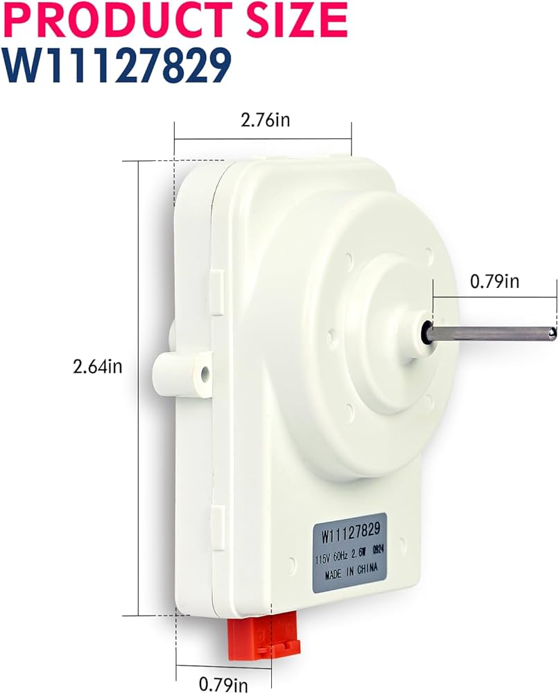 Refrigerator Condenser Fan Motor (W11127829)