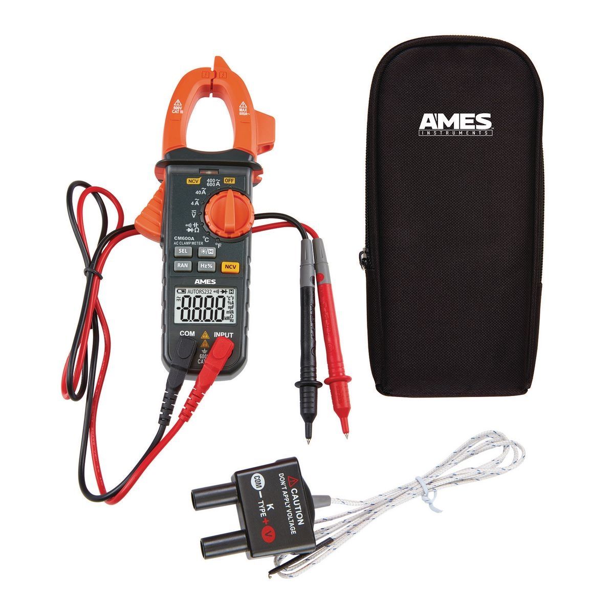 AMES INSTRUMENTS CM600A 600A AC Clamp Meter – Accurate, Reliable, and Durable