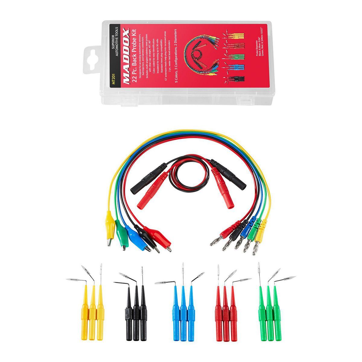 MADDOX Back Probe Kit, 22-Piece – Versatile Automotive Diagnostic Tool
