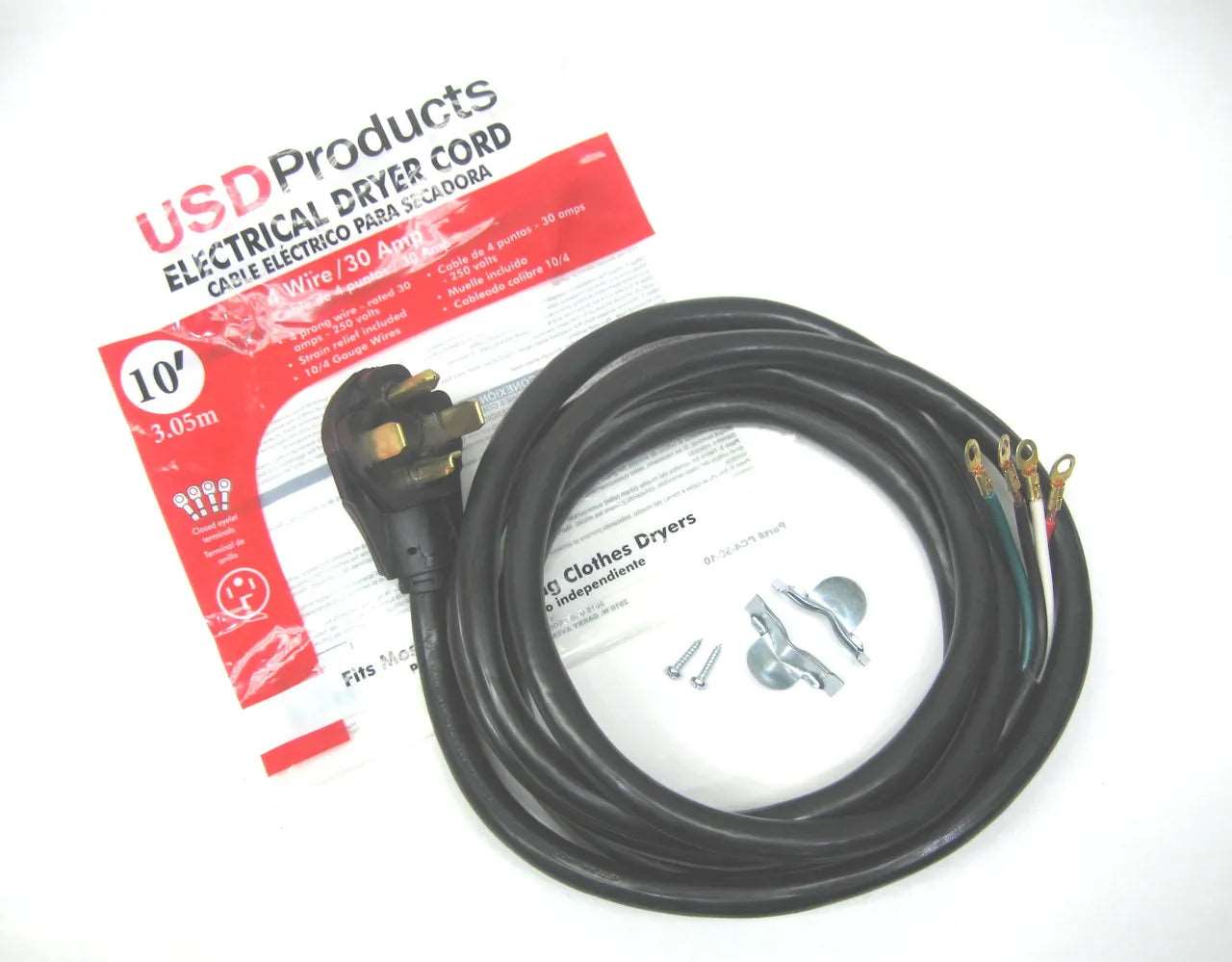 10' 4 WIRE DRYER CORD 30 AMP