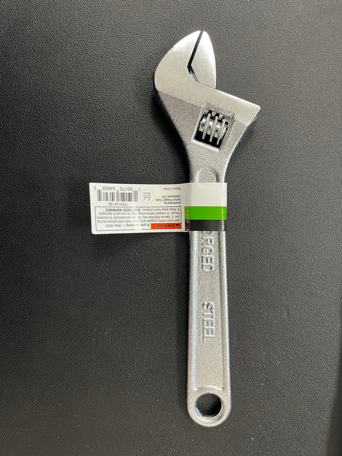 PITTSBURGH 8 in. Steel Adjustable Wrench – Durable, Versatile, and Built to Last