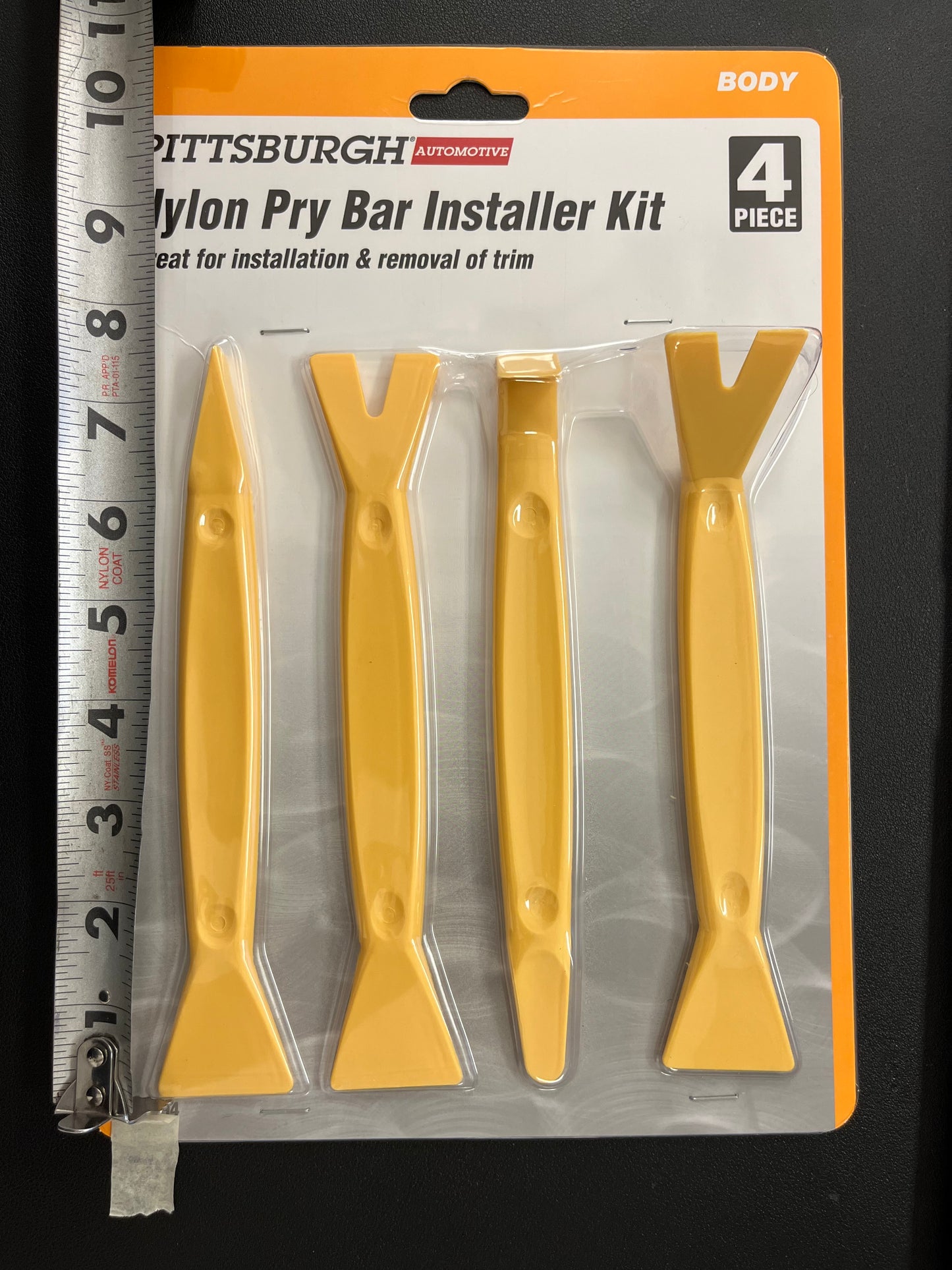 PITTSBURGH Nylon Pry Bar Installer Kit, 4 Piece – Precision and Durability for Safe Removal and Installation