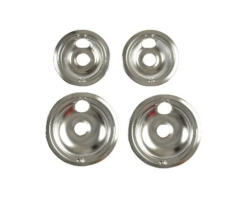L304458798 Frigidaire Oven Chrome Drip Bowl Set – Includes 8" & 6" Bowls for Electric Ranges