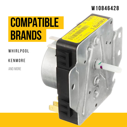 W10846428 Whirlpool Dryer Timer – OEM Replacement for Cycle Control (Replaces W10634750)