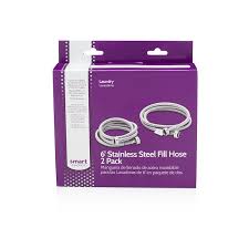 5304490736 Frigidaire 2 Pack 6' Stainless Steel Washer Fill Hose Kit – Genuine OEM Replacement