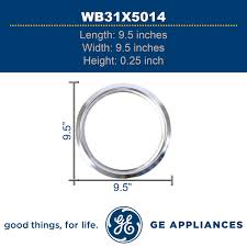 WB31X5014 OEM GE 8-Inch Chrome Trim Ring – Genuine Replacement Part