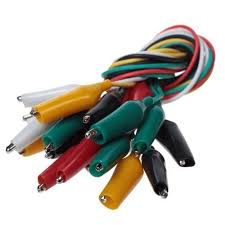 CEN-TECH 18 in. 5 Colors Test Lead and Alligator Clips Set – Essential Tool for Electrical Diagnostics