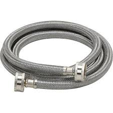 WM-50-185-2 USD Products Washer Hose Stainless Steel Straight 5 FT – Durable Replacement Hose