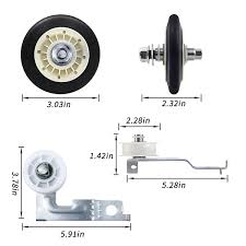 Non-OEM Roller Kit for LG & Kenmore Dryers – Complete Replacement Kit (Includes 4581EL2002C, 4400EL2001A, 4561EL3002A)