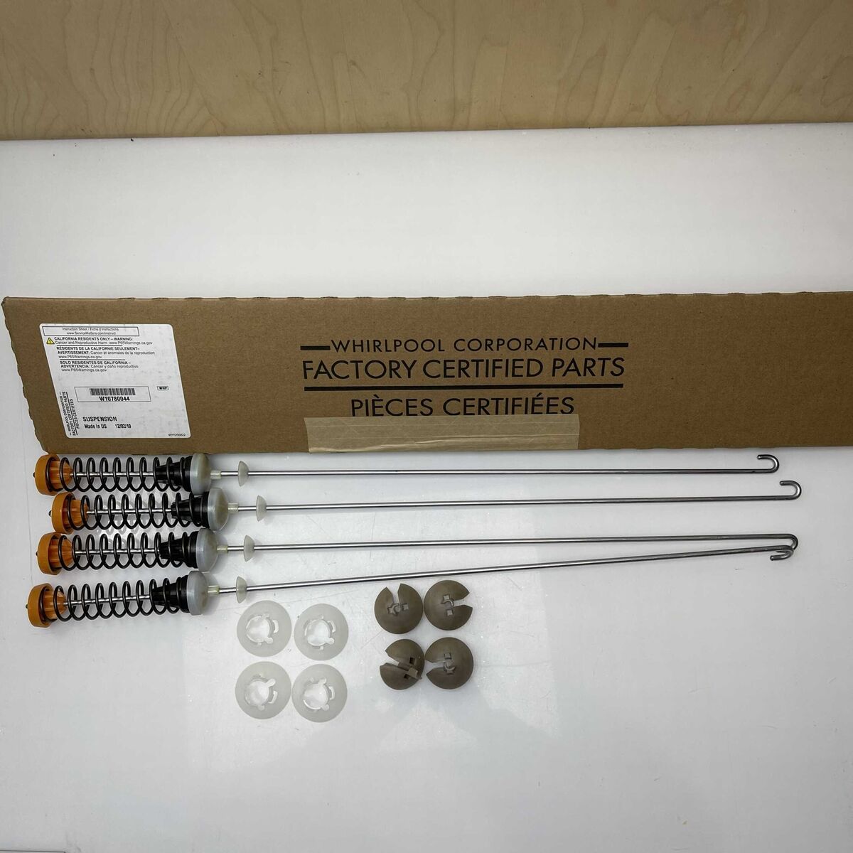 Whirlpool W10780044 Washer Suspension Rod Kit – OEM Replacement