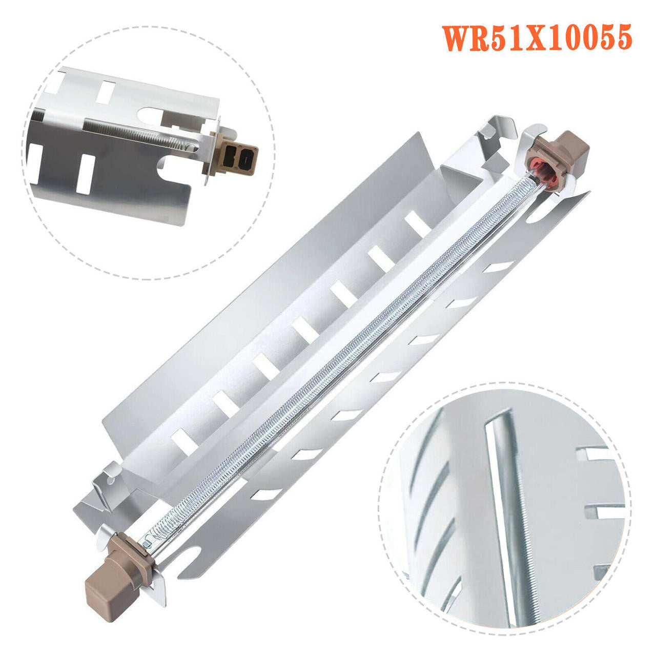 WR51X10055 GE Refrigerator Defrost Heater Bracket Assembly – OEM Replacement for Frost-Free Performance