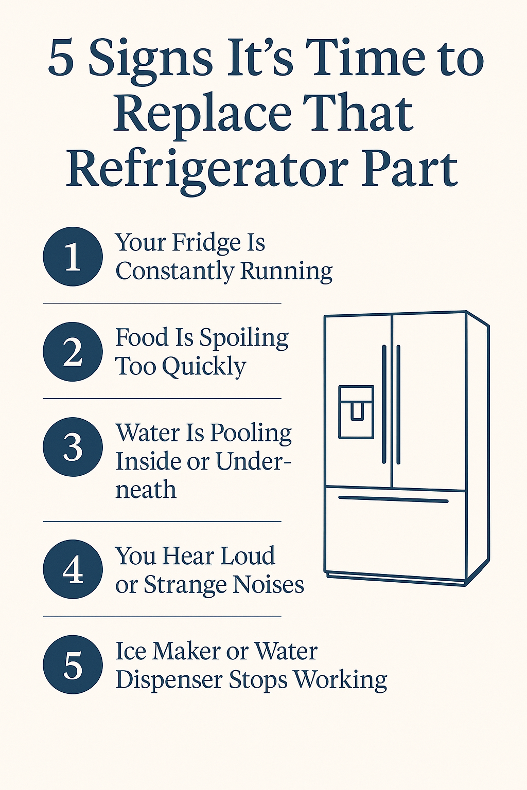 5 Signs It’s Time to Replace That Refrigerator Part