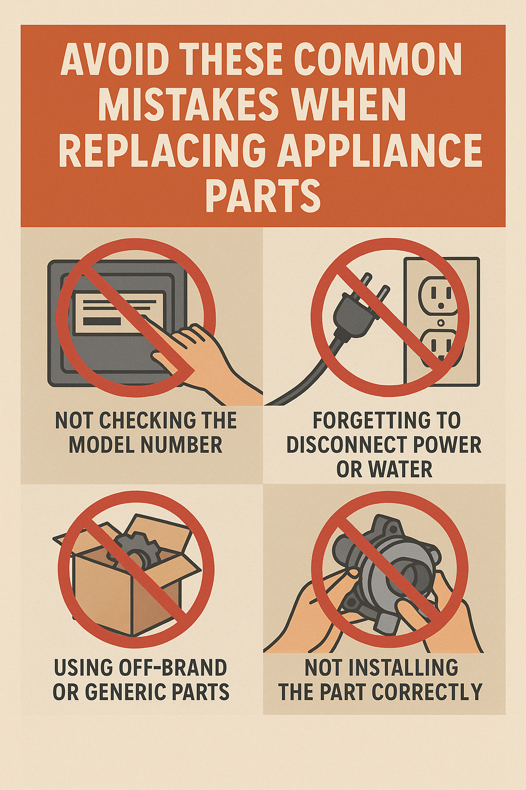 Avoid These Common Mistakes When Replacing Appliance Parts