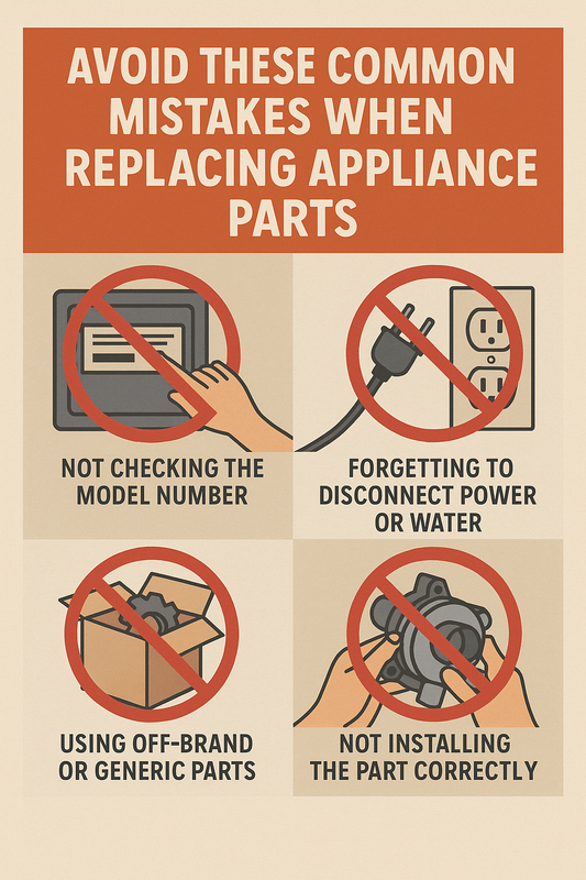 Avoid These Common Mistakes When Replacing Appliance Parts