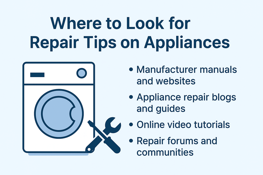 Repair Tips Where to Look for Repair Tips on Appliances – PRS PARTS