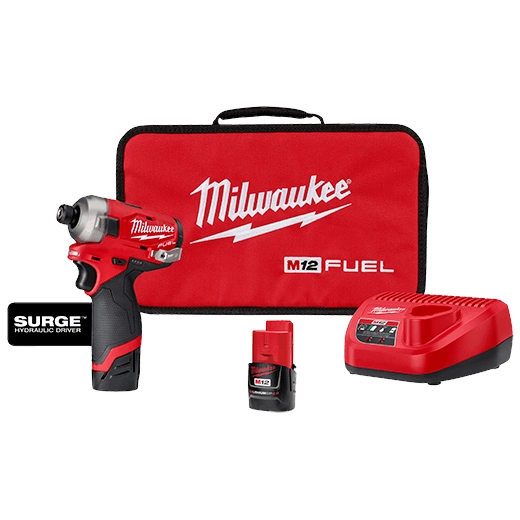 M12 FUEL SURGE™ 1/4" Hex Hydraulic Driver Kit