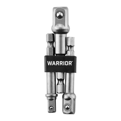 WARRIOR Hex Shank Socket Driver Set, 3-Piece – Durability and Versatility for Quick Socket Changes