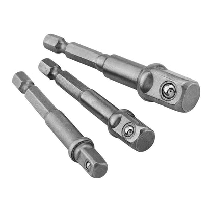 WARRIOR Hex Shank Socket Driver Set, 3-Piece – Durability and Versatility for Quick Socket Changes