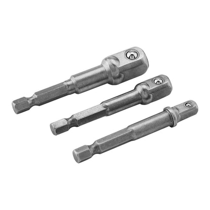 WARRIOR Hex Shank Socket Driver Set, 3-Piece – Durability and Versatility for Quick Socket Changes