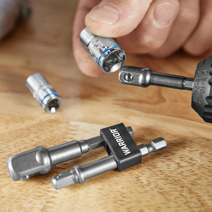 WARRIOR Hex Shank Socket Driver Set, 3-Piece – Durability and Versatility for Quick Socket Changes