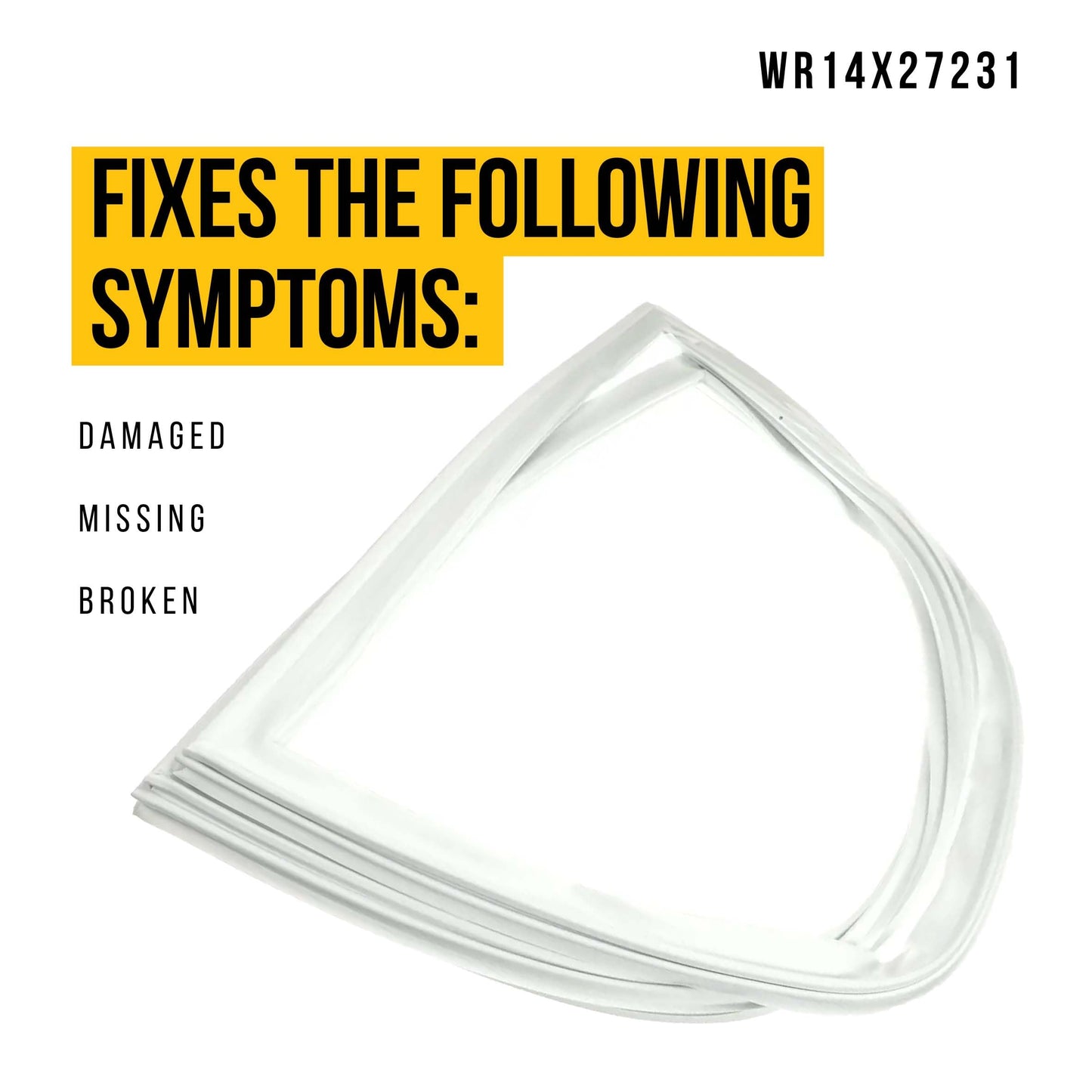 WR14X27231 GE Refrigerator Fresh Food Door Gasket – OEM Replacement Seal