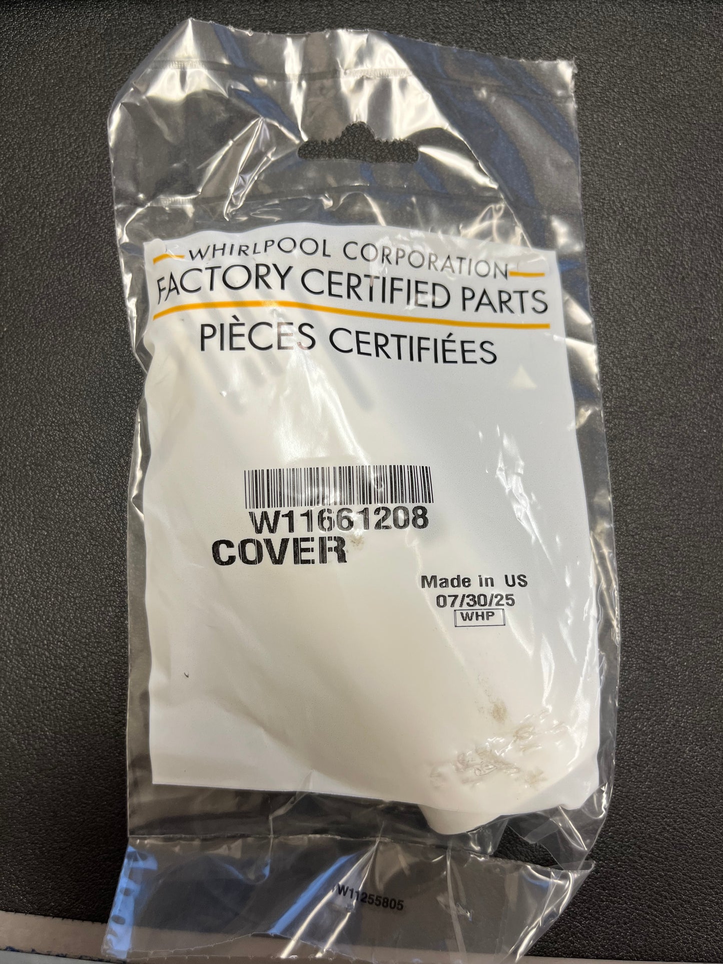 W11661208 Whirlpool Cover – OEM Replacement Part