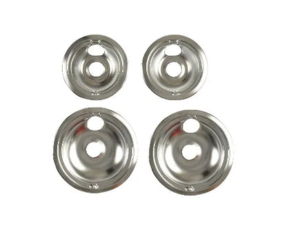 L304458798 Frigidaire Oven Chrome Drip Bowl Set – Includes 8" & 6" Bowls for Electric Ranges