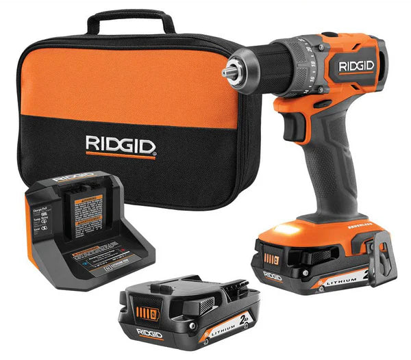 18V SUBCOMPACT BRUSHLESS CORDLESS 1/2 IN. DRILL/DRIVER KIT WITH (2) 2.0 AH BATTERIES, CHARGER, AND TOOL BAG