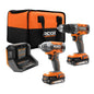 18V CORDLESS 2-TOOL COMBO KIT WITH DRILL/DRIVER, IMPACT DRIVER, (2) 2.0 AH BATTERIES, AND CHARGER