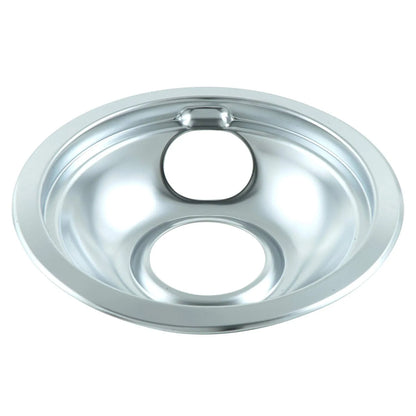 WPW10196406 Whirlpool 6" Chrome Drip Bowl – OEM Replacement for Clean, Efficient Cooking
