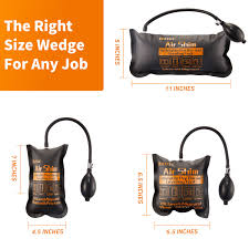 HTCELLE 3 Piece Commercial Grade Air Wedge Bag Pump Professional Leveling Kit & Alignment Tool
