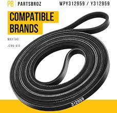 WPY312959 Whirlpool Dryer Drum Belt – Genuine OEM Replacement