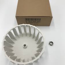 Y303836 Whirlpool Dryer Blower Wheel OEM Replacement Wheel for Efficient Airflow and Performance