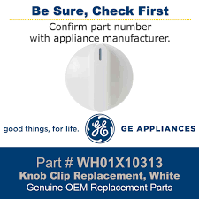 WH01X10313 GE Washer Knob and Clip – OEM Replacement Part