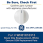 WH01X10313 GE Washer Knob and Clip – OEM Replacement Part