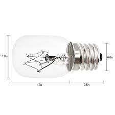 8206232A Whirlpool Microwave 40W 125V Incandescent Light Bulb – OEM Replacement for Interior and Cooktop Lighting